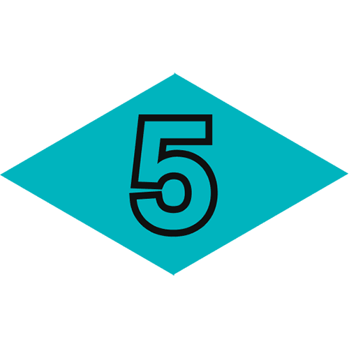 pictogram depicting the number 5